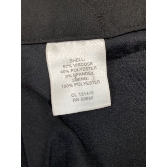 VTG Y2K Women SZ 14 Black Academia Career Preppy Double Breasted Buttons Skirt - Picture 4 of 10